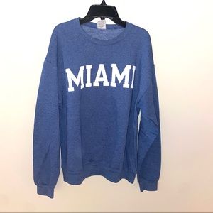 Miami crew neck sweatshirt